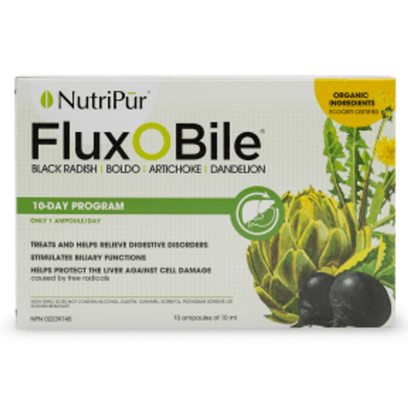 NUTRIPUR Flux- O-Bile (10 Ampoules)