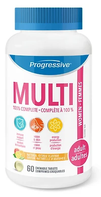 PROGRESSIVE Multi Adult Women (Citrus - 60 chewable)