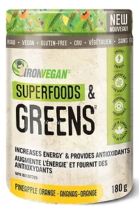 IRON VEGAN Superfoods & Greens (Pineapple Orange - 180 gr)