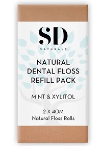 SD NATURALS Natural Dental Floss - Refill 2 Pack