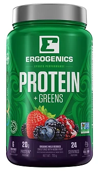 ERGOGENICS Plant Protein + Greens (Berry - 720 gr)