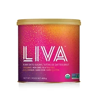 LIVA Raw Date Sugar Canister (6 x 400 gr Units)