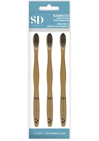 SD NATURALS Natural Bamboo Toothbrush (3 Pack)