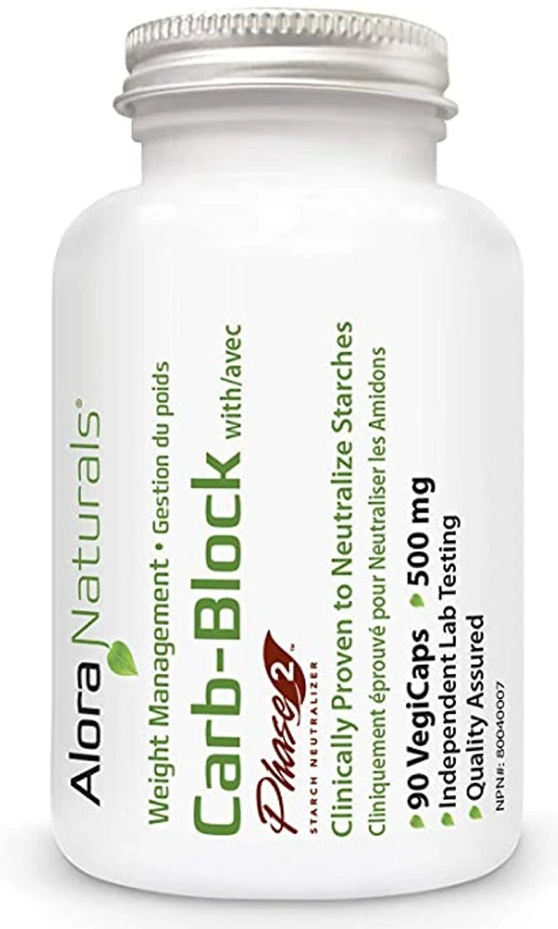 ALORA NATURALS Carb-Block with Phase 2 (90 vcap)