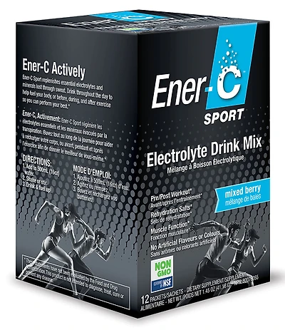ENER-LIFE - Ener-C Sport Electrolyte Drink Mix (Berry Box - 12 Packets)