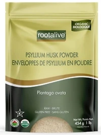 ROOTALIVE Organic Psyllium Husk Powder (454 gr)