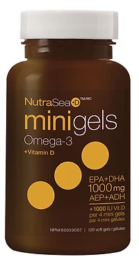 NUTRASEA +D Mini Gels Omega 3 (Fresh Mint - 120 sgels)