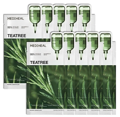 MEDIHEAL Teatree Essential Mask Calming Moisture (10 count)