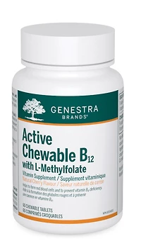 GENESTRA Active Chewable B12+L-Methylfolate (60 tabs)
