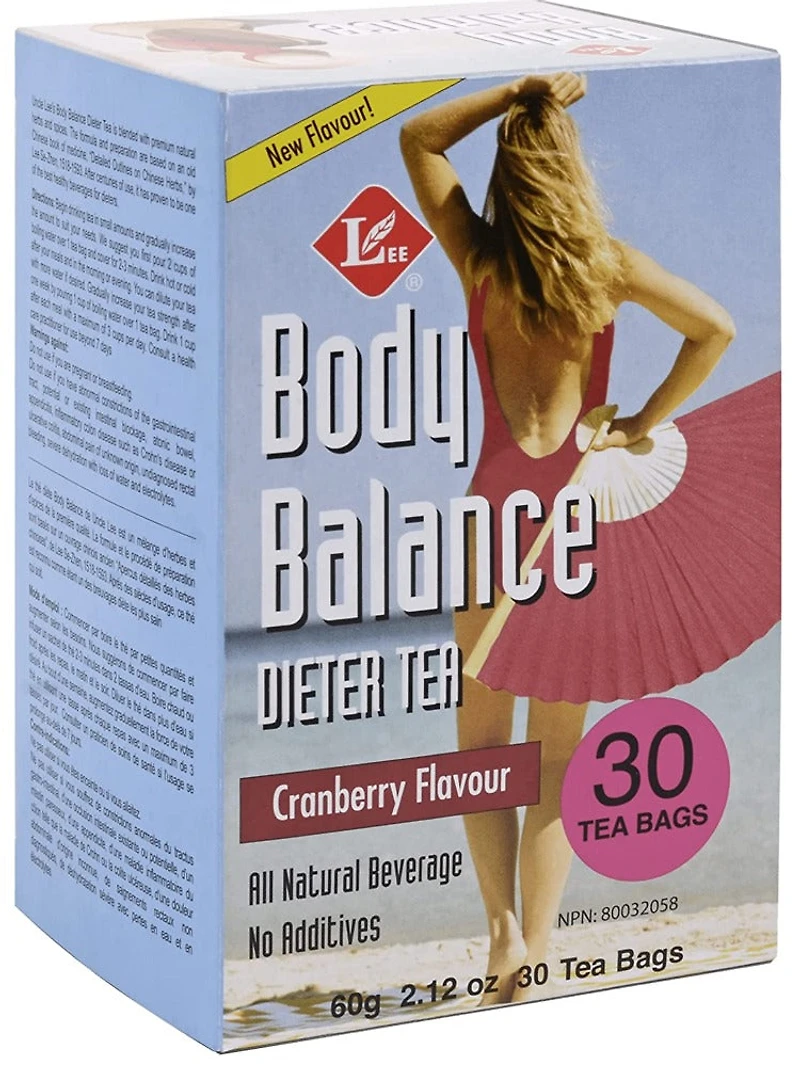 UNCLE LEE'S TEAS Body Balance Dieter Tea (Cranberry - 30 Tea Bags)