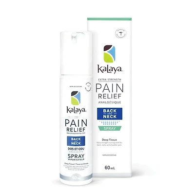 KaLaya Cooling Pain Relief Spray for Back & Neck, Extra Strength (60 ml)