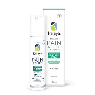 KaLaya Extra Strength Pain Relief Spray with Cannabis Sativa Seed Oil (60 ml)