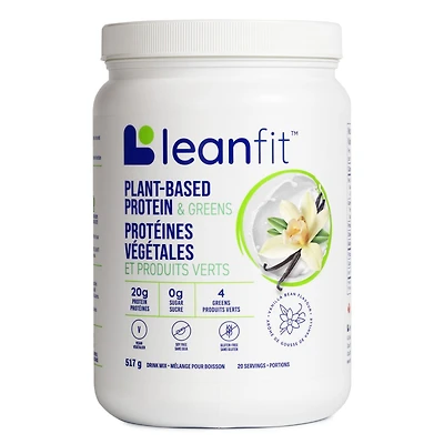 LEANFIT Plant-Based Protein & Greens (Vanilla - 517 gr)