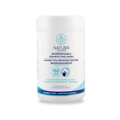 NATURA SOLUTIONS Biodegradable Disinfecting Wipes (160 wipes)