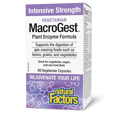NATURAL FACTORS MacroGest Plant Enzymes (60 veg caps)