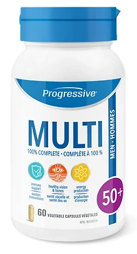 PROGRESSIVE Multi Men 50+ (60 veg caps)