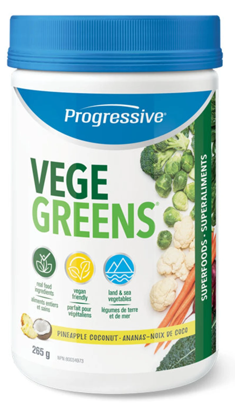 PROGRESSIVE VegeGreens (Pinapple Coconut - 265 gr)