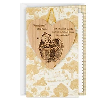 Hallmark Winnie the Pooh Baby Shower Card with Removable Ornament (Poo