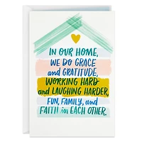 Hallmark Anniversary Card for Parents (Fun, Family, Faith in Each Othe
