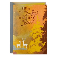 Hallmark Birthday Card for Husband or Boyfriend (Deer)