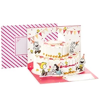 Pop Up Peanuts Birthday Card (Peanuts and Snoopy Cake)