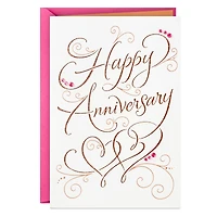 Signature Anniversary Card for Couple (Happy Anniversary)