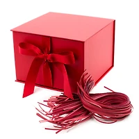 Hallmark 7" Large Gift Box with Fill (Red) for Birthdays, Christmas, B