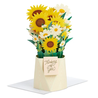 Paper Wonder Thinking of You, All Occasion Pop Up Card (Sunflower Bouq