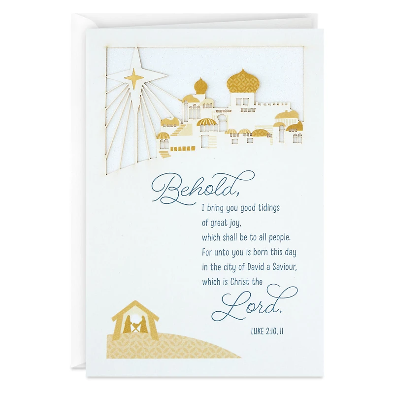 DaySpring Religious Christmas Card (Good Tidings of Great Joy)