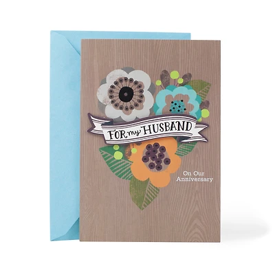 Mahogany Anniversary Card for Husband (How Amazing You Are)