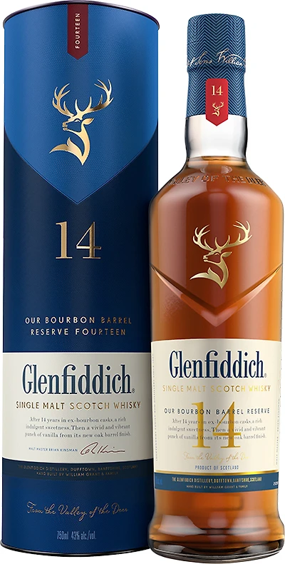 BCLIQUOR Glenfiddich - 14yo Bourbon Barrel Reserve