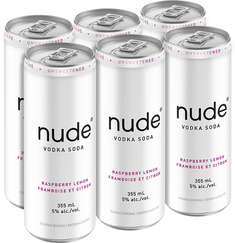 BCLIQUOR Nude Vodka Soda - Raspberry Lemon Can