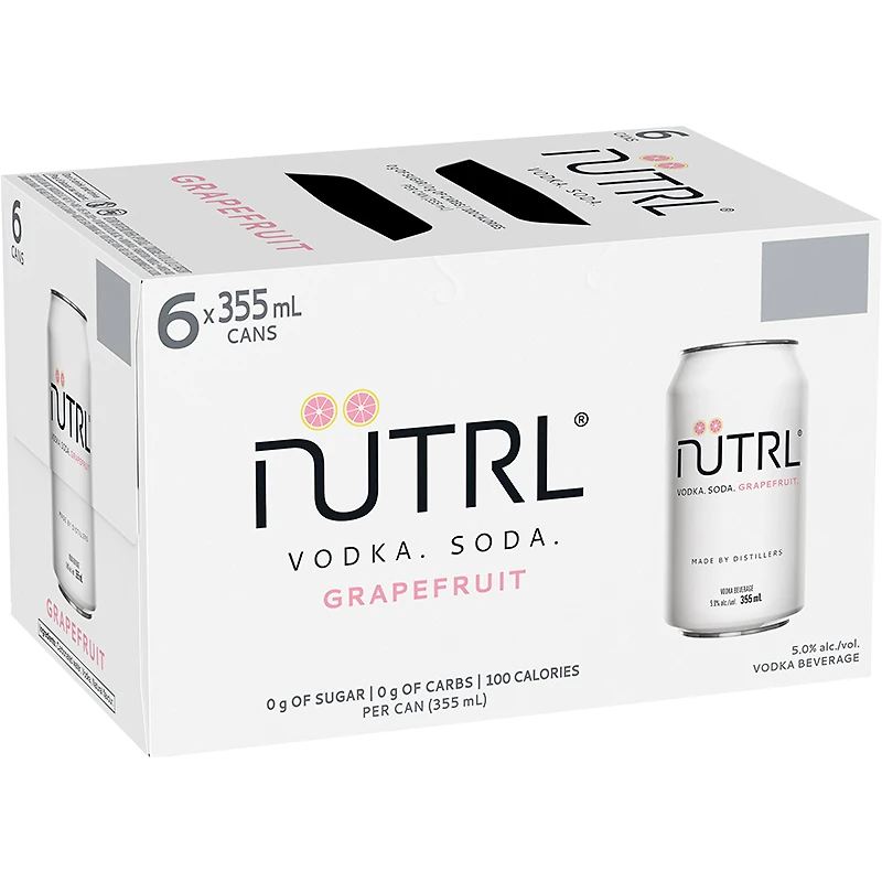 BCLIQUOR Nutrl - Vodka Soda Grapefruit Can
