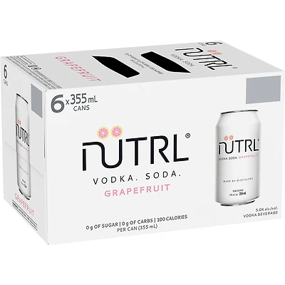 BCLIQUOR Nutrl - Vodka Soda Grapefruit Can