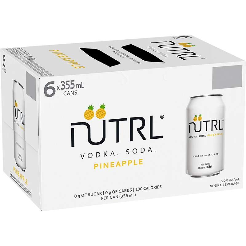 BCLIQUOR Nutrl - Vodka Soda Pineapple Can