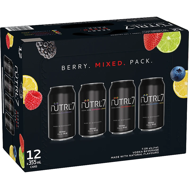 BCLIQUOR Nutrl7 - Berry Mixed 12 Pack Can