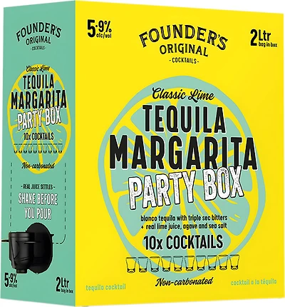 BCLIQUOR Founder's Original - Classic Lime Margarita Party Box
