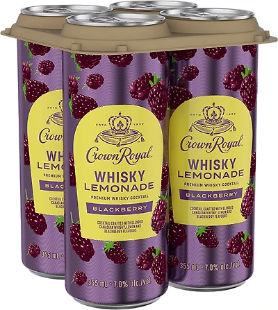 BCLIQUOR Crown Royal - Blackberry Whiskey Lemonade Can