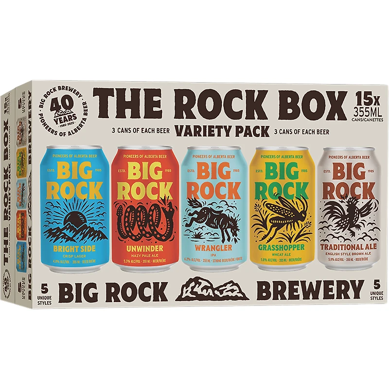 BCLIQUOR Big Rock - "the Rock Box" Signature 15 Pack Can