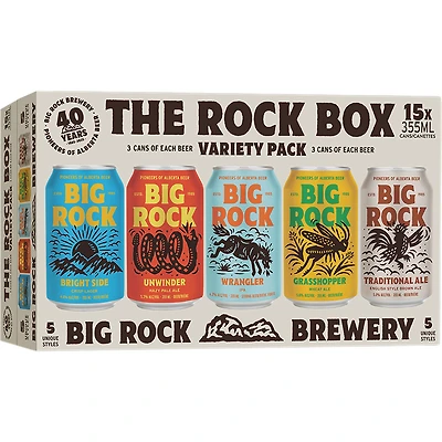 BCLIQUOR Big Rock - "the Rock Box" Signature 15 Pack Can
