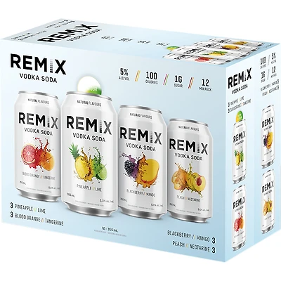 BCLIQUOR Remix - 12 Can Vodka Soda Vol 2
