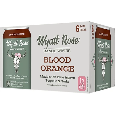 BCLIQUOR Wyatt Rose Ranch Water - Blood Orange Can