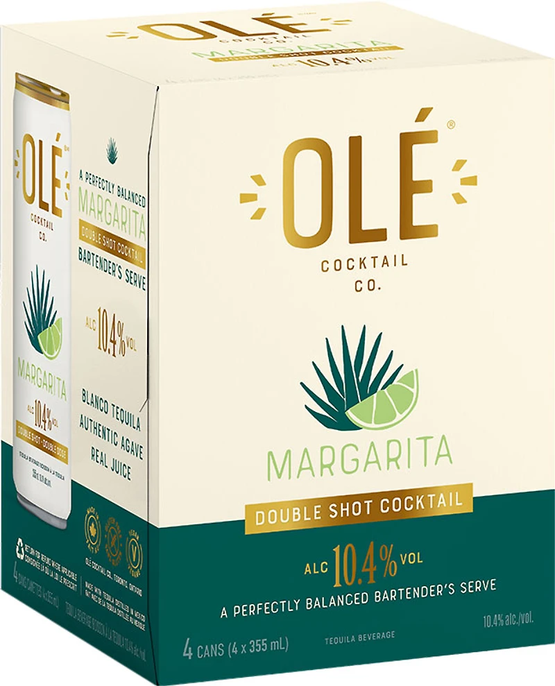 BCLIQUOR Ole Cocktail Co - Double Shot Margarita 4-pack