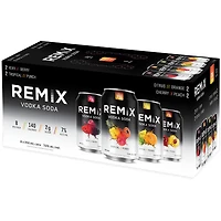 BCLIQUOR Remix - Vodka Soda 8pk Mixer  Can