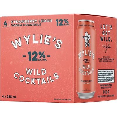 BCLIQUOR Wylie's - Strawberry Lemon Can