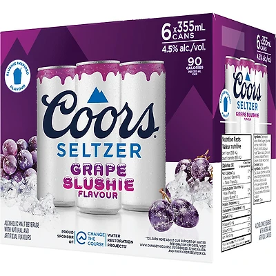 BCLIQUOR Coors Seltzer - Slushie Grape Can