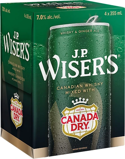 BCLIQUOR J.p. Wiser's - Canada Dry Whisky & Ginger Ale