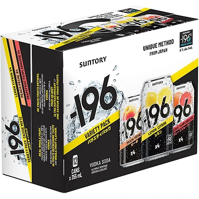BCLIQUOR -196 - Vodka Soda Variety 12 Pack Can