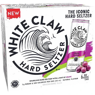 BCLIQUOR White Claw - Grape Can