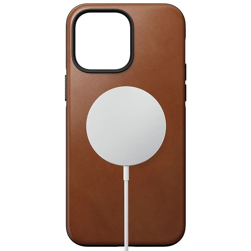 Nomad Leather Case with MagSafe for iPhone 14 Pro Max - English Tan